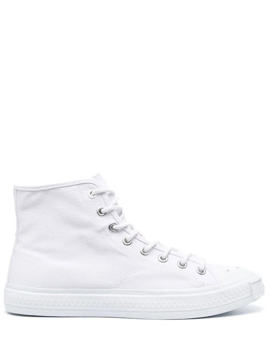 Acne Studios Lace-Up High-Top Sneakers — White — Size US M 11 - US W 12.5 — Front View