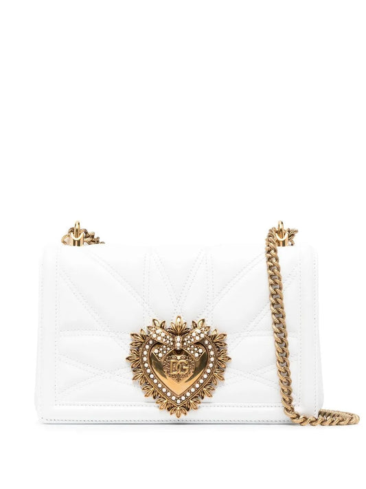 Dolce Gabbana Medium Devotion Quilted Shoulder Bag — Same as shown — Size One Size — Front View