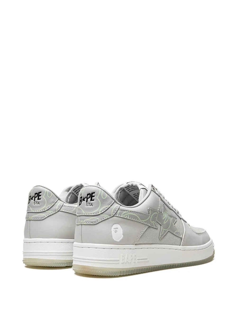 A Bathing Ape?Bape Sta #1 M2 Gray Sneakers — Same as shown — Size US M 3.5 - US W 5 — Back View