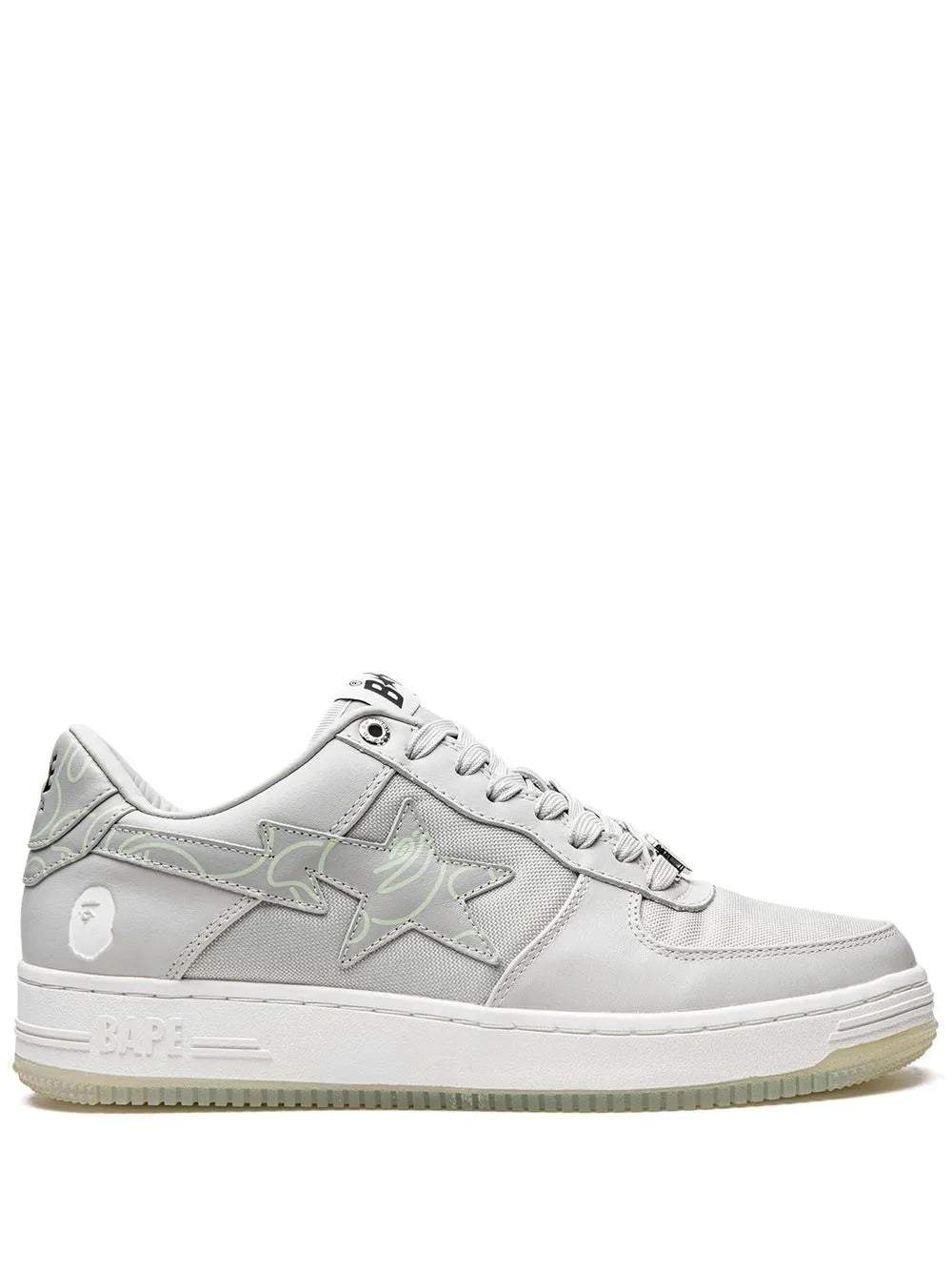 A Bathing Ape?Bape Sta #1 M2 Gray Sneakers — Same as shown — Size US M 3.5 - US W 5 — Front View