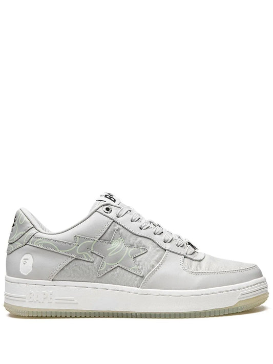 A Bathing Ape?Bape Sta #1 M2 Gray Sneakers — Same as shown — Size US M 3.5 - US W 5 — Front View