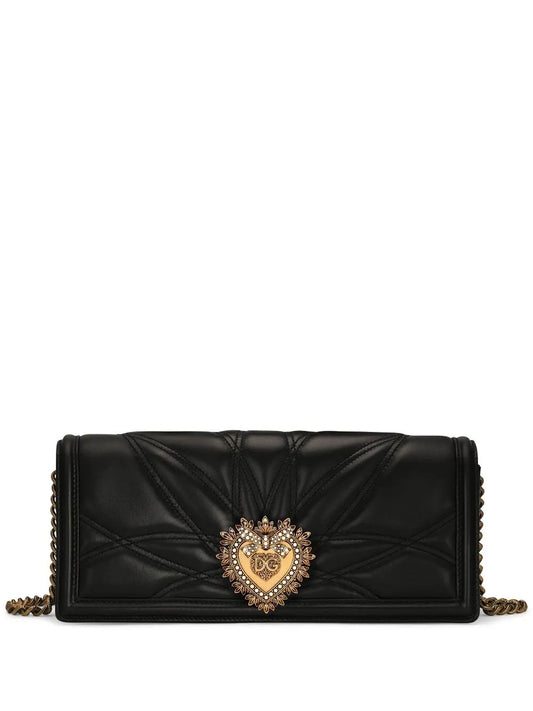 Dolce Gabbana Devotion Quilted Shoulder Bag — Same as shown — Size One Size — Front View