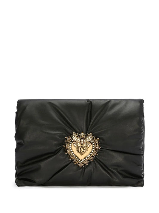 Dolce Gabbana Medium Devotion Soft Clutch — Same as shown — Size One Size — Front View