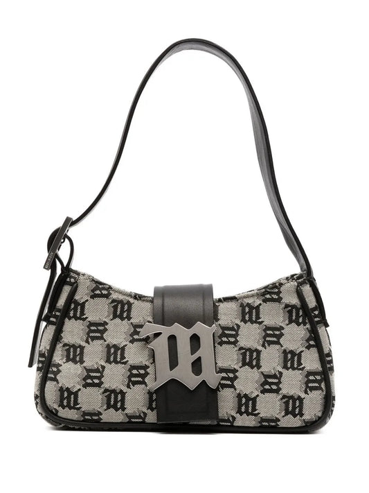 Misbhv Logo Pattern Print Shoulder Bag — Same as shown — Size One Size — Front View