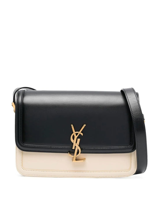 Saint Laurent Solferino Two Tone Shoulder Bag — Same as shown — Size One Size — Front View