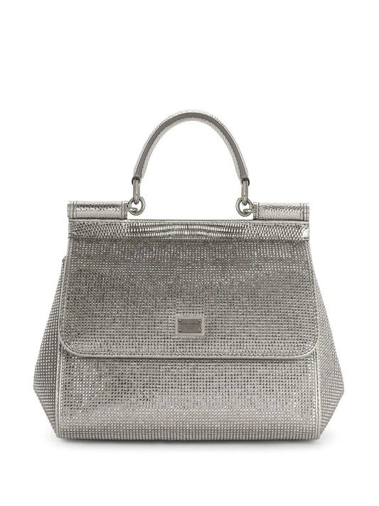 Dolce Gabbana Kim Dolcegabbana Small Sicily Satin Top Handle Bag — Same as shown — Size One Size — Front View