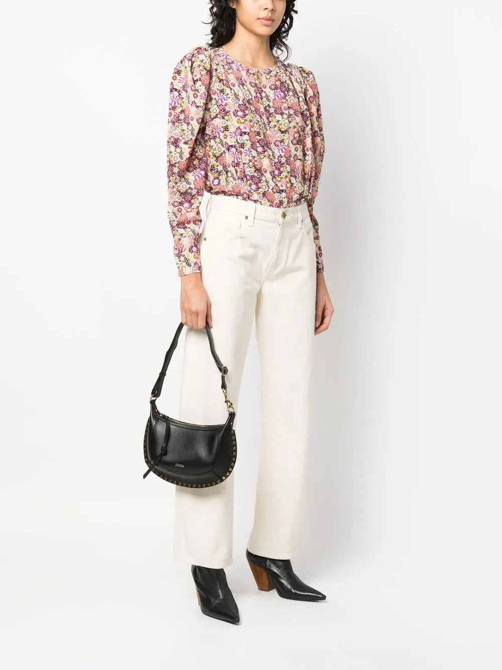 Isabel Marant Oskan Moon Shoulder Bag — Same as shown — Size One Size — Side View