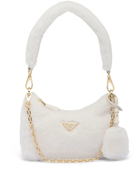 Prada Re Edition Shearling Mini Bag — Same as shown — Size One Size — Front View