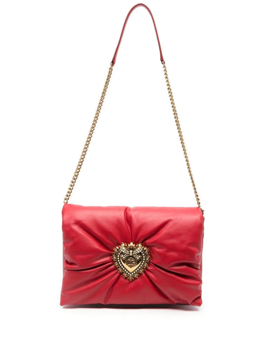 Dolce Gabbana Medium Devotion Soft Clutch — Same as shown — Size One Size — Front View