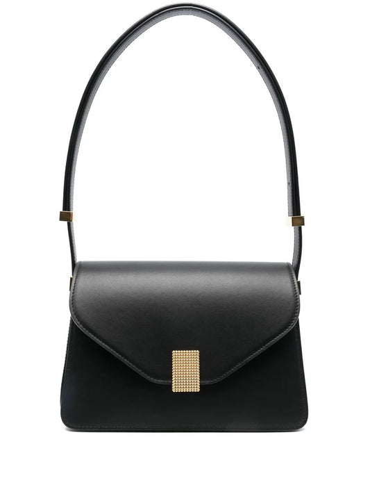 Lanvin Studded Leather Shoulder Bag — Same as shown — Size One Size — Front View