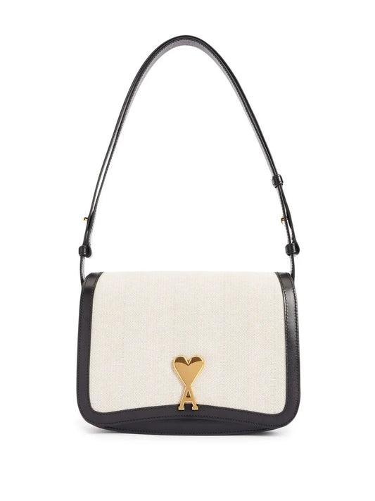 Ami Paris Two Tone Shoulder Bag — Same as shown — Size One Size — Front View