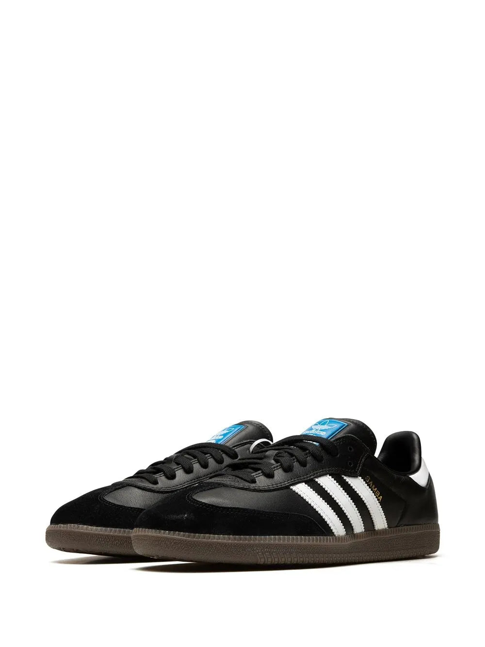 adidas Samba Adv Sneakers — Black/White — Size US M 9.5 - US W 11 — Back View