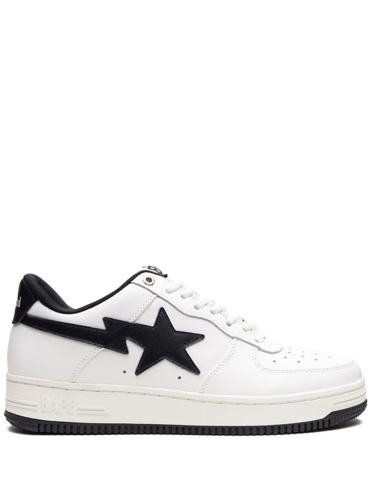 A Bathing Ape?X Jjjjound Bapesta White/Navy Sneakers — Navy Blue/White — Size US M 11 - US W 12.5 — Front View