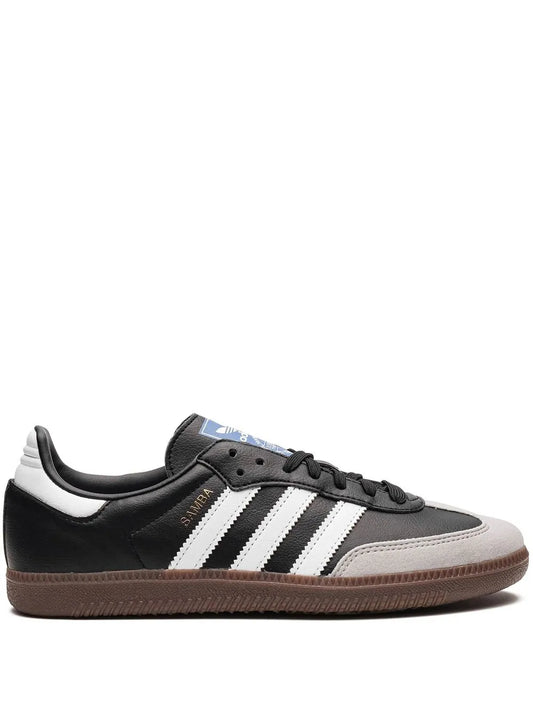 adidas Samba Vegan Black/Gum Sneakers — Core Black — Size US M 9 - US W 10.5 — Front View