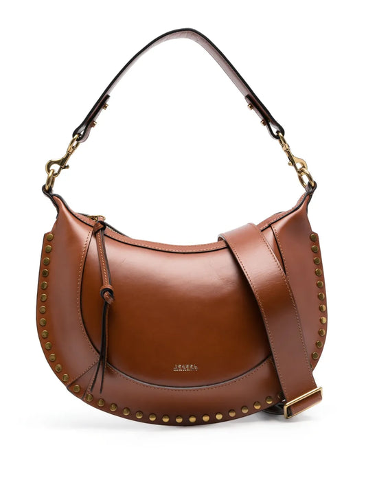 Isabel Marant Naoko Studded Leather Shoulder Bag — Same as shown — Size One Size — Front View