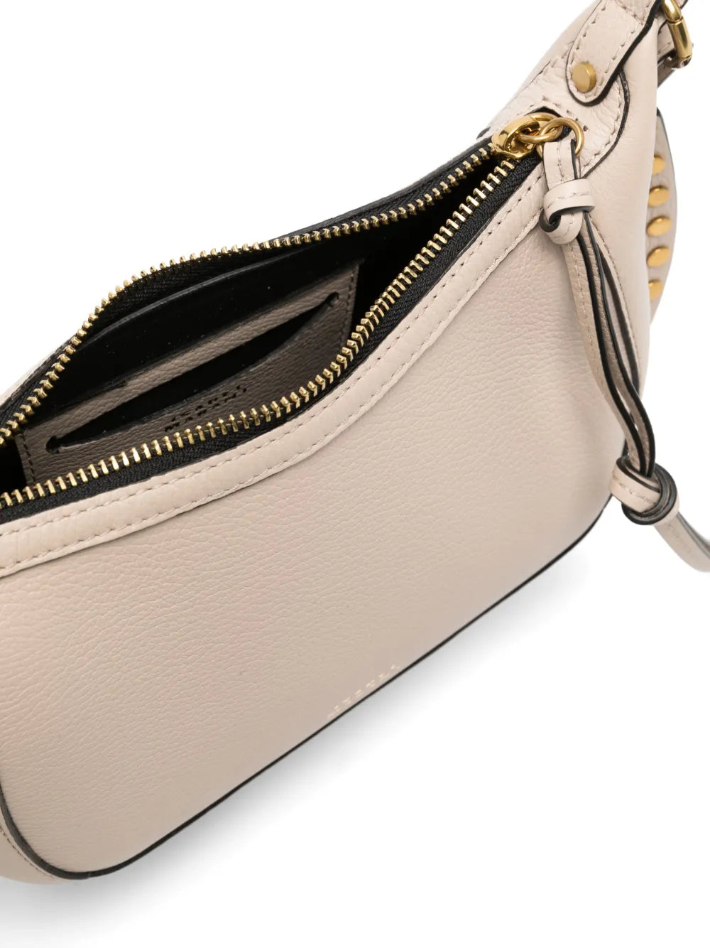 Isabel Marant Oskan Moon Leather Shoulder Bag — Same as shown — Size One Size — Detail View