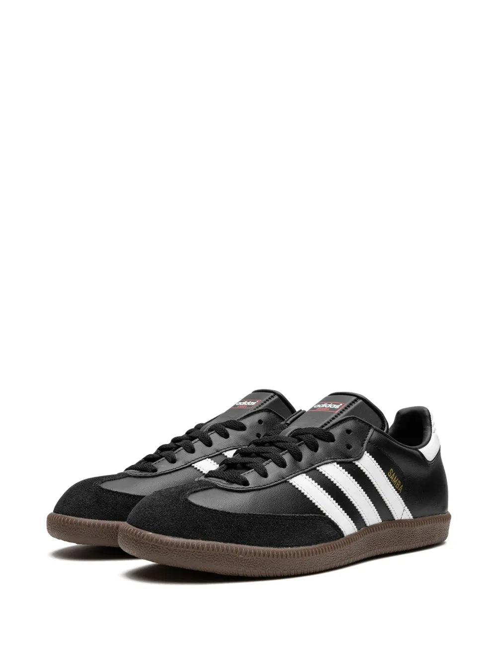 adidas Samba Low-Top Sneakers — Black/White — Size US M 10.5 - US W 12 — Detail View