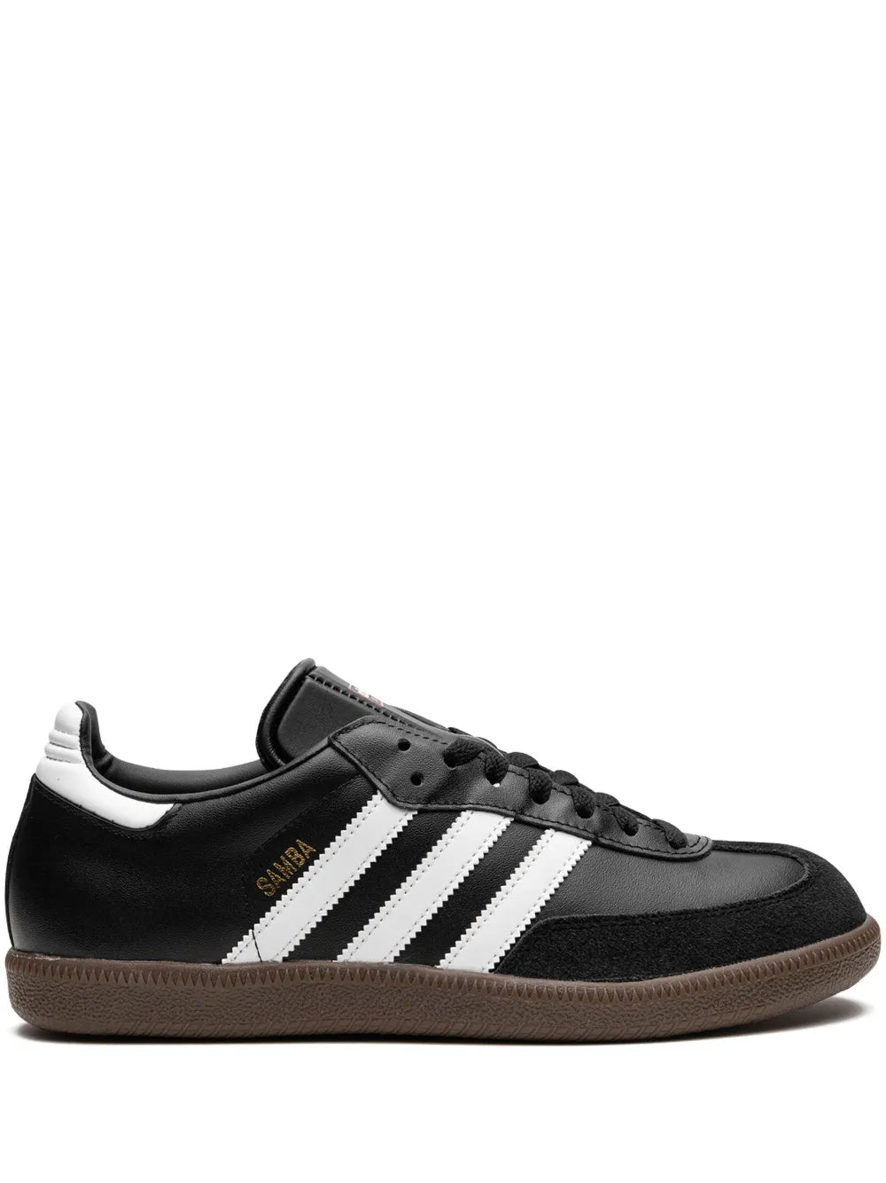 adidas Samba Low-Top Sneakers — Black/White — Size US M 10.5 - US W 12 — Front View