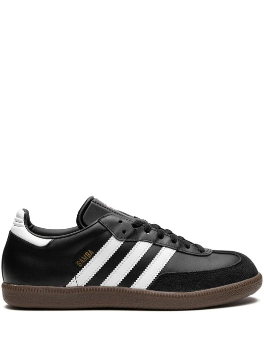adidas Samba Low-Top Sneakers — Black/White — Size US M 10.5 - US W 12 — Front View