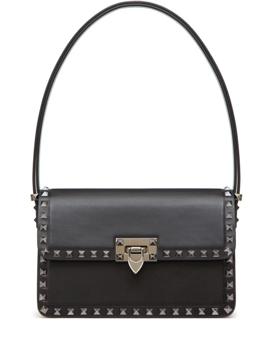 Valentino Garavani Rockstud23 Leather Shoulder Bag — Same as shown — Size One Size — Front View