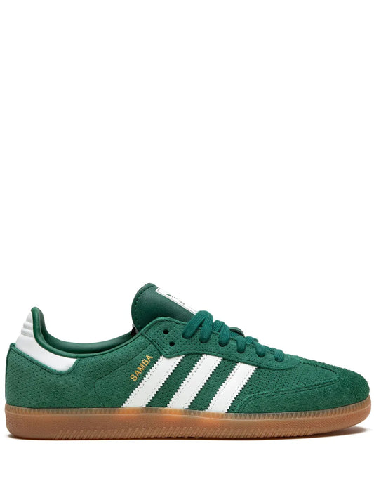 adidas Samba Og Core Green/Core White/Gum Sneakers — Green/White — Size US M 9.5 - US W 11 — Front View