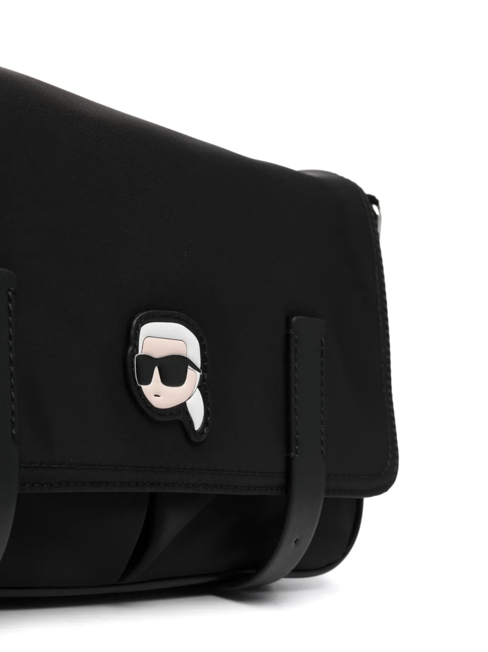 Karl Lagerfeld Ikonik Karl Patch Shoulder Bag — Same as shown — Size One Size — Top View