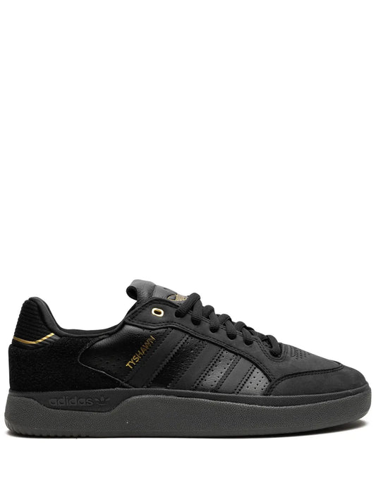 adidas Tyshawn Low Sneakers — Black — Size US M 5 - US W 6.5 — Front View
