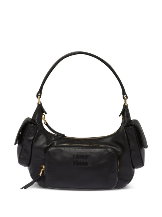 Miu Miu Leather Shoulder Bag — Same as shown — Size One Size — Front View
