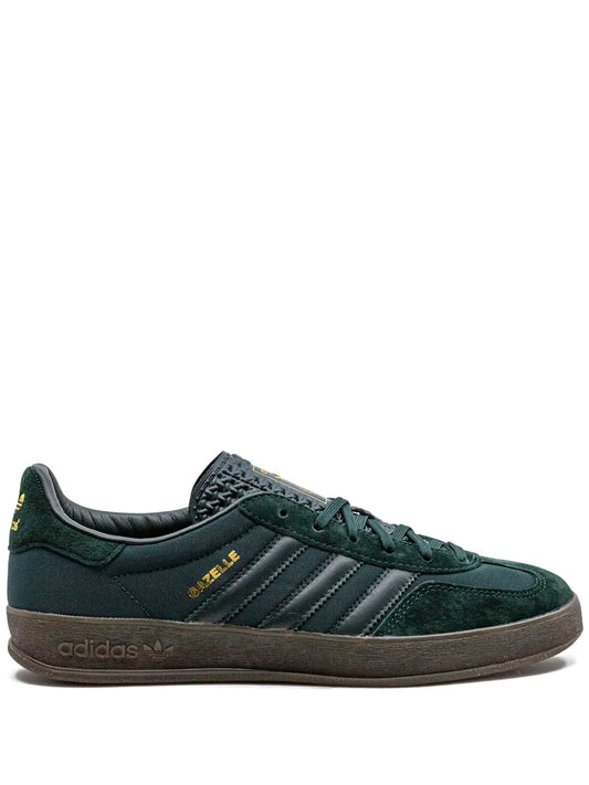 adidas Gazelle Indoor Sneakers — Dark Green — Size US M 4.5 - US W 6 — Front View