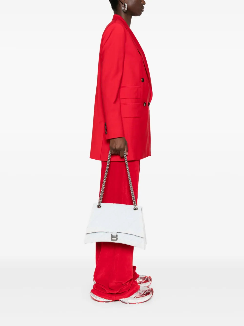 Balenciaga Medium Crush Shoulder Bag — Same as shown — Size One Size — Side View