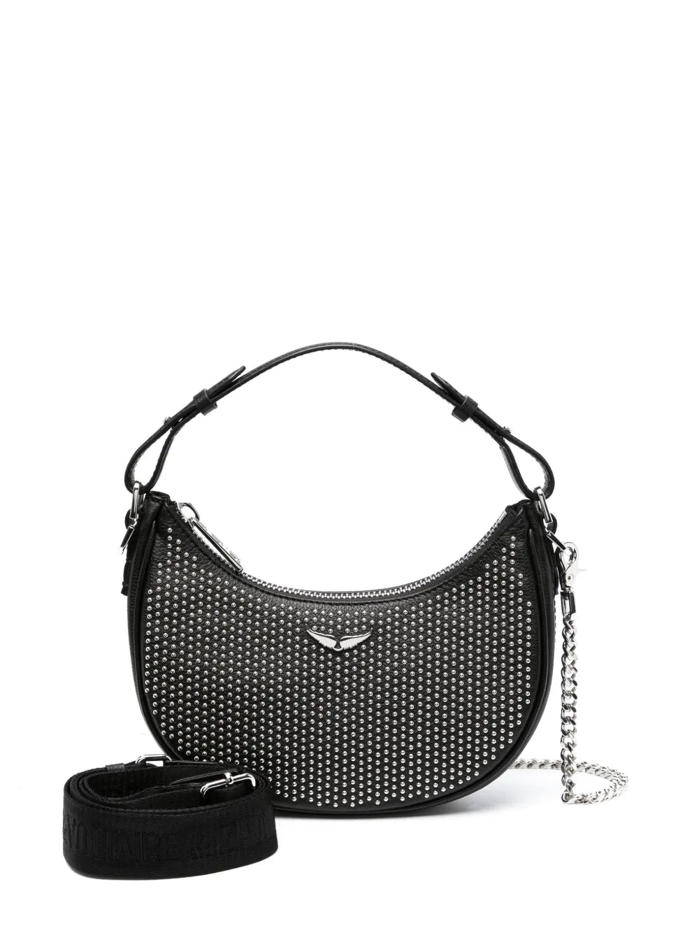 Zadigvoltaire Moonrock Plumetis Leather Shoulder Bag — Same as shown — Size One Size — Lifestyle View