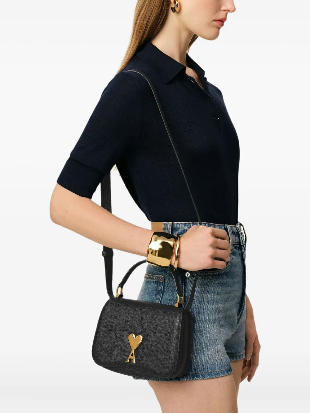 Ami Paris Paris Paris Shoulder Bag — Same as shown — Size One Size — Back View