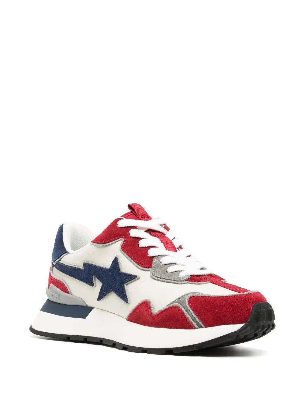 A Bathing Ape?Road Sta Express Sneakers — Red/Multicolour — Size US M 3.5 - US W 5 — Side View