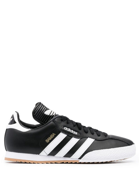adidas Samba Super Low-Top Sneakers — Black — Size US M 7 - US W 8.5 — Front View