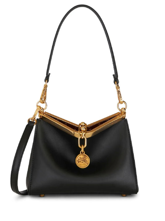 Etro Vela Leather Shoulder Bag — Same as shown — Size One Size — Front View