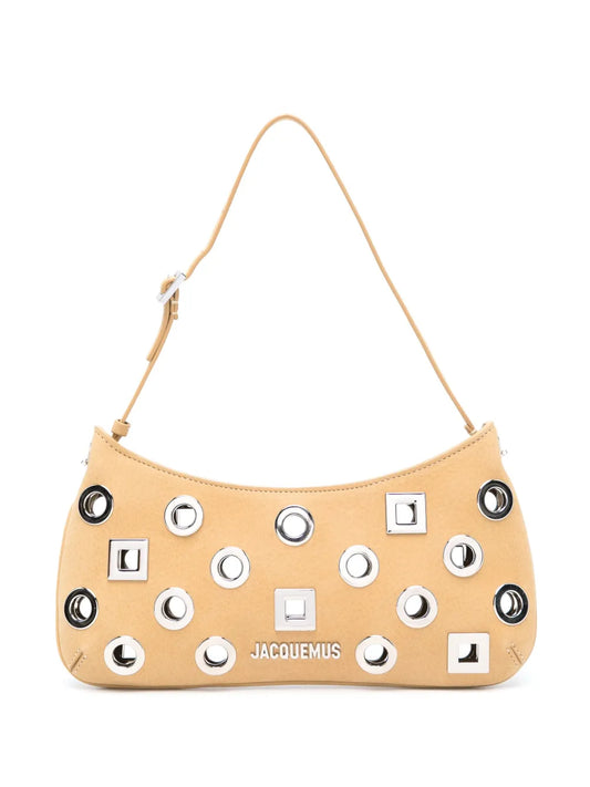 Jacquemus Le Bisou Rond Carre Shoulder Bag — Same as shown — Size One Size — Front View