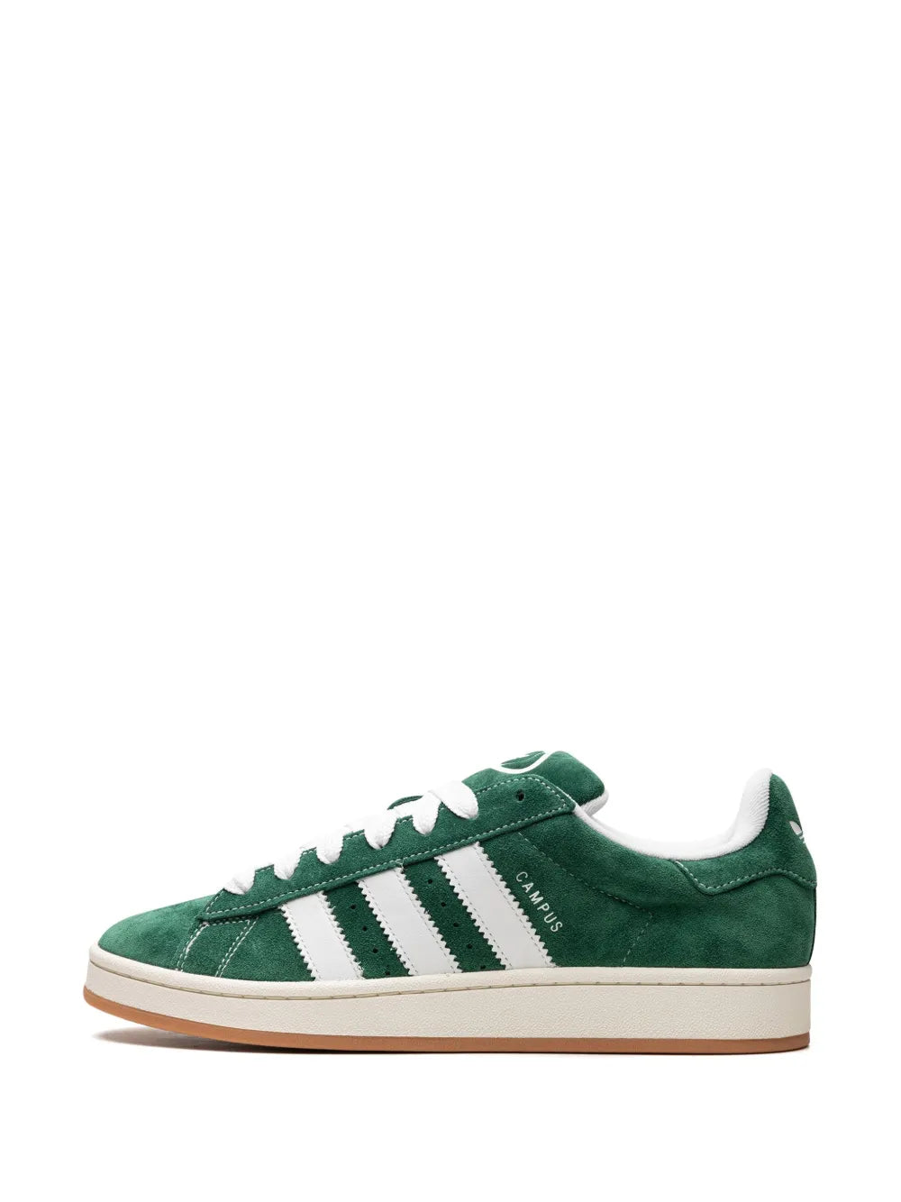 adidas Campus 00S Dark Green/Cloud White Sneakers — Dark Green/Cloud White/Off-White — Size US M 9 - US W 10.5 — Detail View