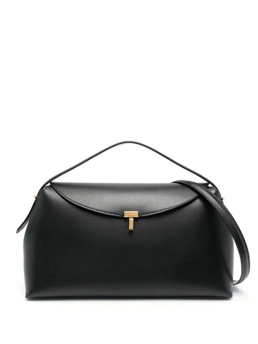 Toteme T Lock Leather Shoulder Bag — Same as shown — Size One Size — Front View