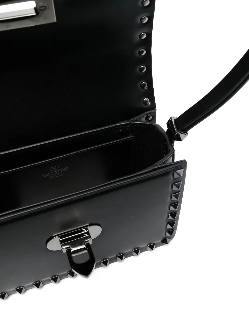 Valentino Garavani Small Rockstud23 Leather Shoulder Bag — Same as shown — Size One Size — Detail View