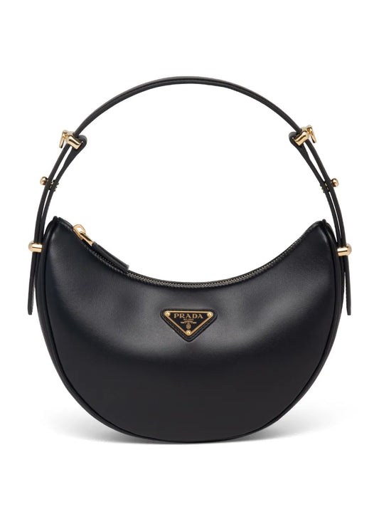 Prada Arque Leather Shoulder Bag — Same as shown — Size One Size — Front View
