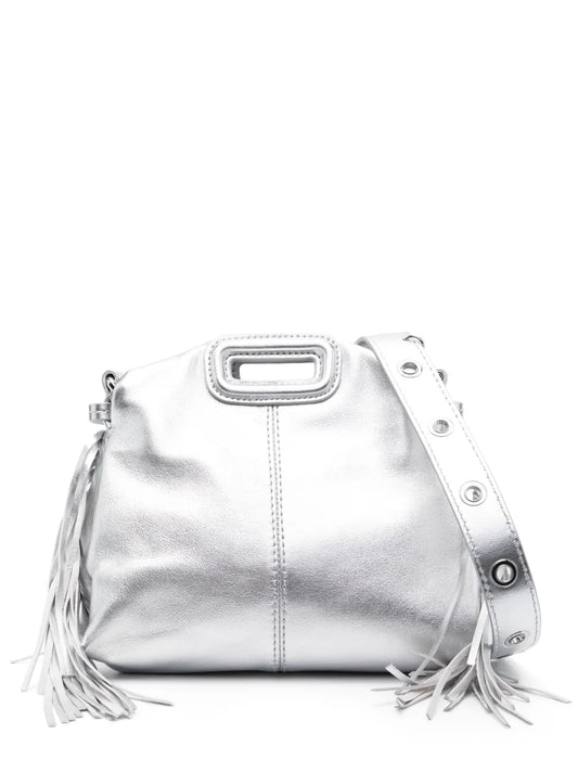 Maje Miss M Metallic Effect Leather Mini Bag — Same as shown — Size One Size — Front View