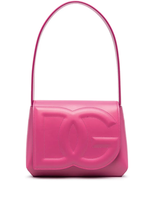 Dolce Gabbana Dg Logo Leather Shoulder Bag — Same as shown — Size One Size — Front View