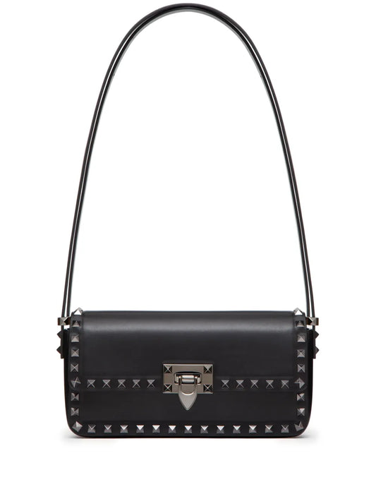 Valentino Garavani Rockstud23 Ew Leather Shoulder Bag — Same as shown — Size One Size — Front View