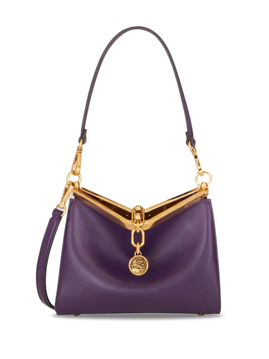 Etro Vela Leather Shoulder Bag — Same as shown — Size One Size — Front View