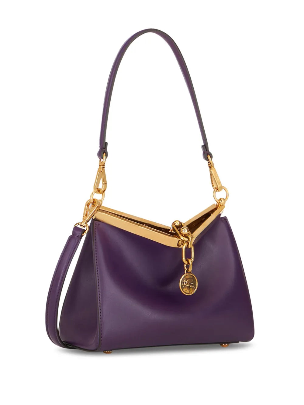 Etro Vela Leather Shoulder Bag — Same as shown — Size One Size — Top View