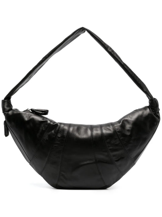 Lemaire Large Croissant Leather Shoulder Bag — Same as shown — Size One Size — Front View