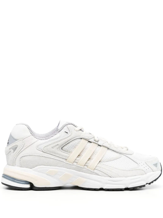adidas Response Cl Lace-Up Sneakers — Optical White — Size US M 9.5 - US W 11 — Front View