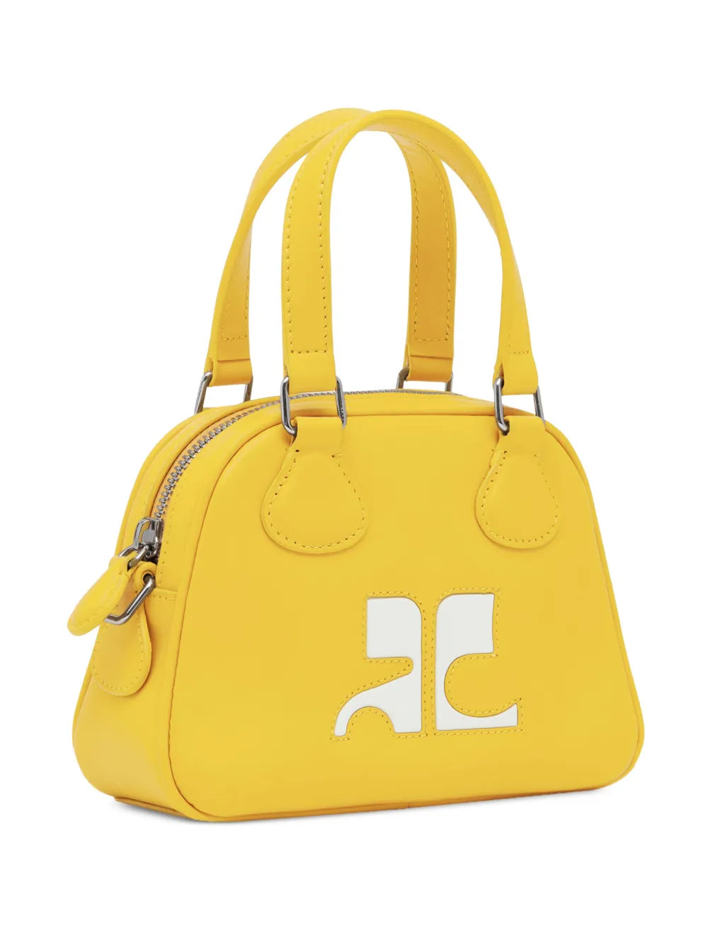Courreges Bowling Leather Mini Bag — Same as shown — Size One Size — Back View