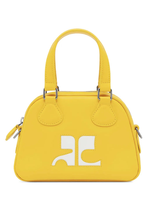 Courreges Bowling Leather Mini Bag — Same as shown — Size One Size — Front View