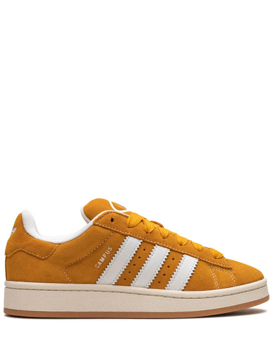 adidas Campus 80S Low-Top Sneakers — Sunflower Yellow/White — Size US M 9.5 - US W 11 — Front View